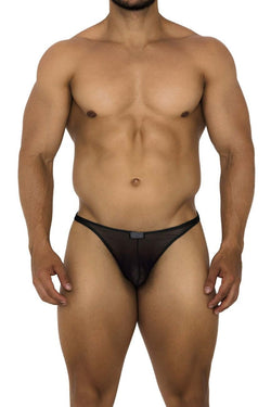 Xtremen Black 91189 Tulle Mesh Thong thumbnail 1