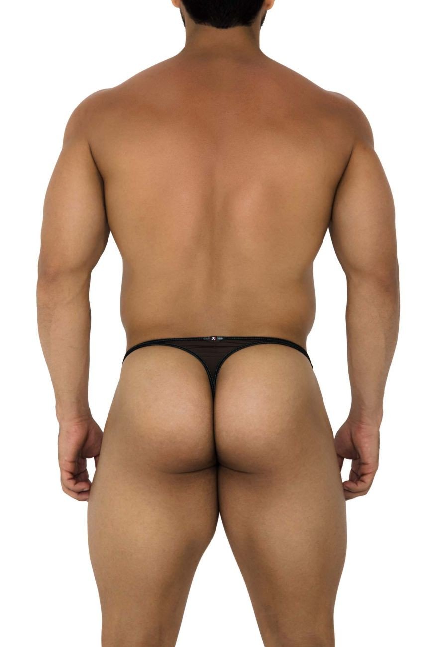 Xtremen Black 91189 Tulle Mesh Thong
