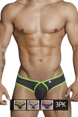 Xtremen Black Grey Blue 91021-3 3PK Briefs thumbnail 1