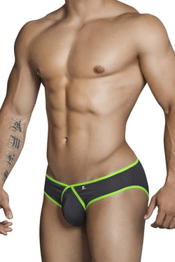 Xtremen Black Grey Blue 91021-3 3PK Briefs thumbnail 3