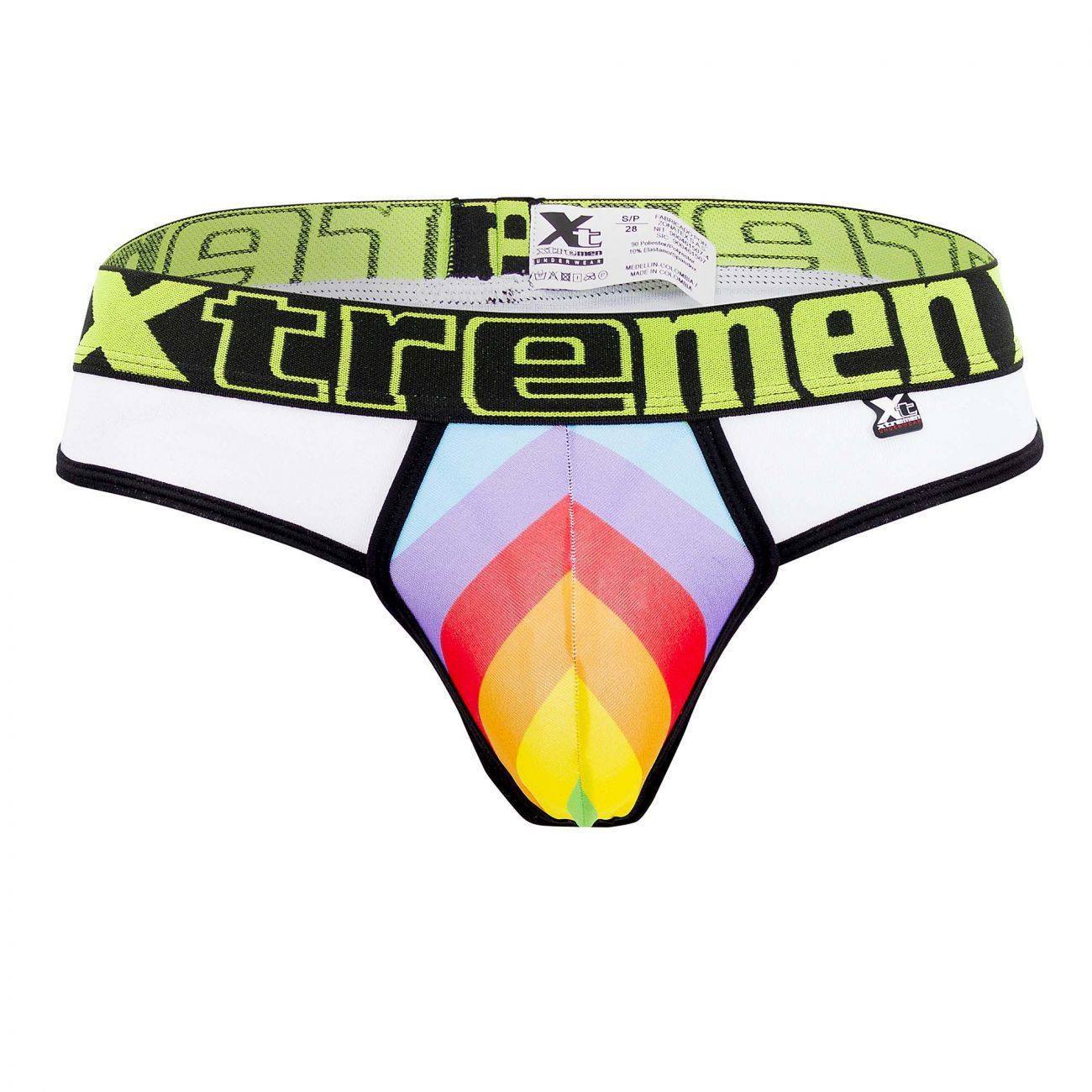 Xtremen White 91086 Microfiber Pride Thongs