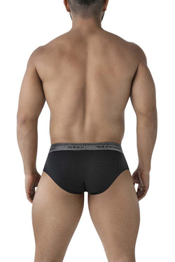 Xtremen Men's Underwear 41315 Cotton Blend Briefs Color Black thumbnail 3