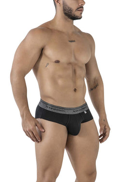 Xtremen Men's Underwear 41315 Cotton Blend Briefs Color Black thumbnail 4