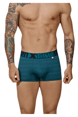 Xtremen Men's Underwear 51449C Geometric Jacquard Trunk Color Petrol thumbnail 2