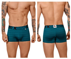 Xtremen Men's Underwear 51449C Geometric Jacquard Trunk Color Petrol thumbnail 1