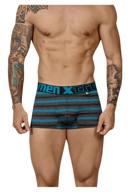 Xtremen Men's Underwear 51453C Stripes Trunk Color Turquoise thumbnail 2
