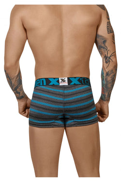 Xtremen Men's Underwear 51453C Stripes Trunk Color Turquoise thumbnail 3