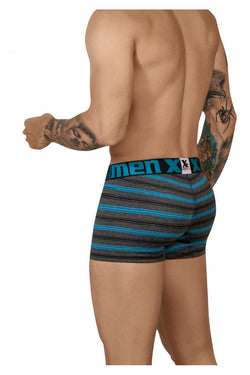 Xtremen Men's Underwear 51453C Stripes Trunk Color Turquoise thumbnail 4