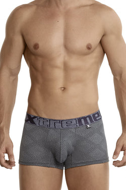Xtremen Men's Underwear 54446C Jacquard Stripes Boxer Briefs Color Gray thumbnail 2