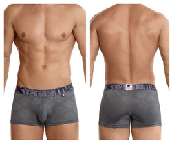 Xtremen Men's Underwear 54446C Jacquard Stripes Boxer Briefs Color Gray thumbnail 1