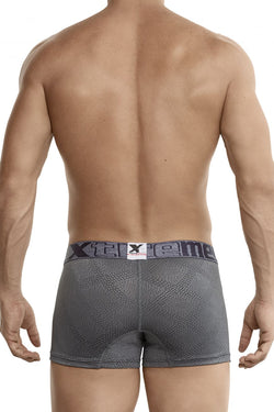 Xtremen Men's Underwear 54446C Jacquard Stripes Boxer Briefs Color Gray thumbnail 3