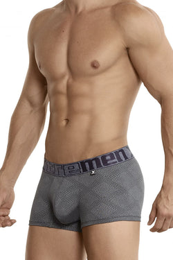 Xtremen Men's Underwear 54446C Jacquard Stripes Boxer Briefs Color Gray thumbnail 4