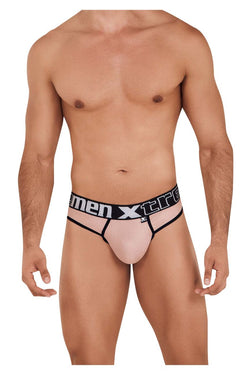Xtremen Men's Underwear 91091X Frice Microfiber Thongs Color Pink thumbnail 2