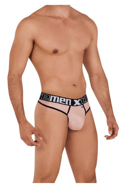 Xtremen Men's Underwear 91091X Frice Microfiber Thongs Color Pink thumbnail 4
