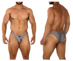 Xtremen Men's Underwear 91179 Microfiber Bikini Color Silver thumbnail 1