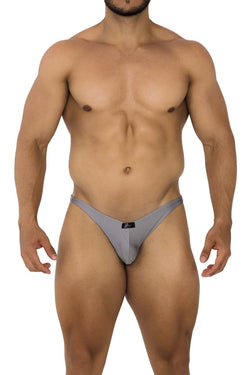 Xtremen Men's Underwear 91179 Microfiber Bikini Color Silver thumbnail 2
