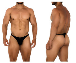 Xtremen Men's Underwear 91185 Mesh Thongs Color Black thumbnail 1