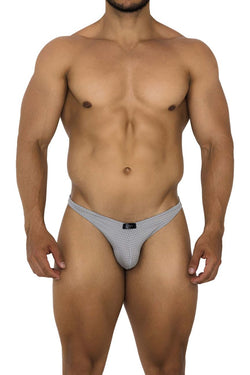 Xtremen Men's Underwear 91186 Mesh Bikini Color Gray thumbnail 2