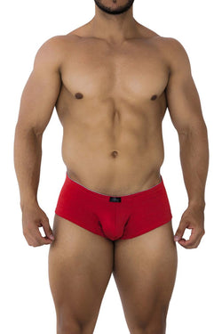 Xtremen Men's Underwear 91190 Jacquard Trunks Color Red thumbnail 2