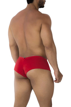 Xtremen Men's Underwear 91190 Jacquard Trunks Color Red thumbnail 3