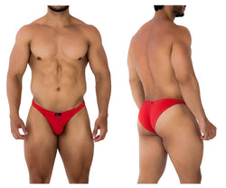 Xtremen Men's Underwear 91192 Jacquard Bikini Color Red thumbnail 1