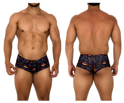 Xtremen Men's Underwear 91193 Printed Trunks Color Pumpkins thumbnail 1