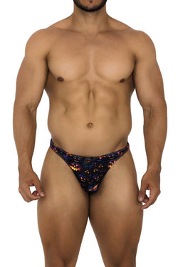 Xtremen Men's Underwear 91194 Printed Thongs Color Pumpkins thumbnail 2