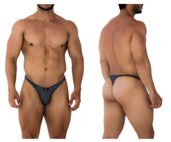 Xtremen Men's Underwear 91198 Jacquard Thongs Color Gray thumbnail 1