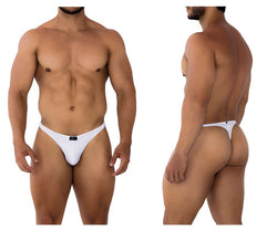 Xtremen Men's Underwear 91198 Jacquard Thongs Color White thumbnail 1