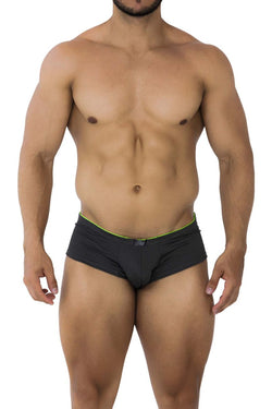 Xtremen Men's Underwear 91199 Jacquard Trunks Color Gray thumbnail 2
