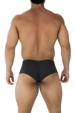 Xtremen Men's Underwear 91199 Jacquard Trunks Color Gray thumbnail 3