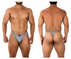 Xtremen Men's Underwear 91203 Microfiber Thongs Color Gray thumbnail 1