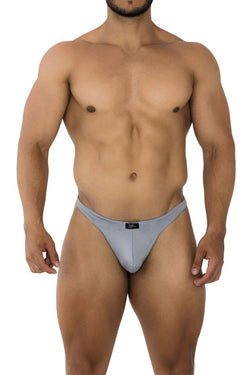 Xtremen Men's Underwear 91203 Microfiber Thongs Color Gray thumbnail 2