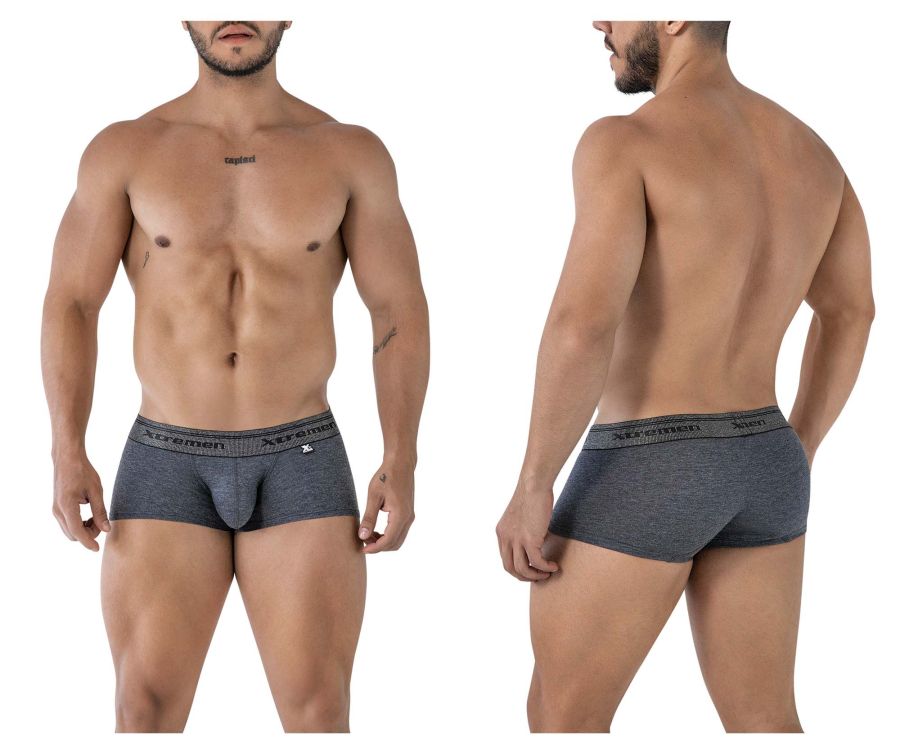 Xtremen Men's Underwear 91205B Cotton Blend Trunks Color Cross