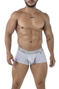 Xtremen Men's Underwear 91205B Cotton Blend Trunks Color Jasper Gray thumbnail 2