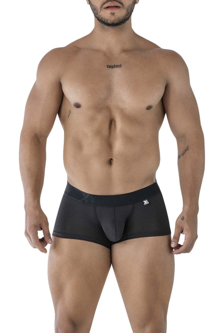 Xtremen Men's Underwear 91209B Microfiber Trunks Color Black