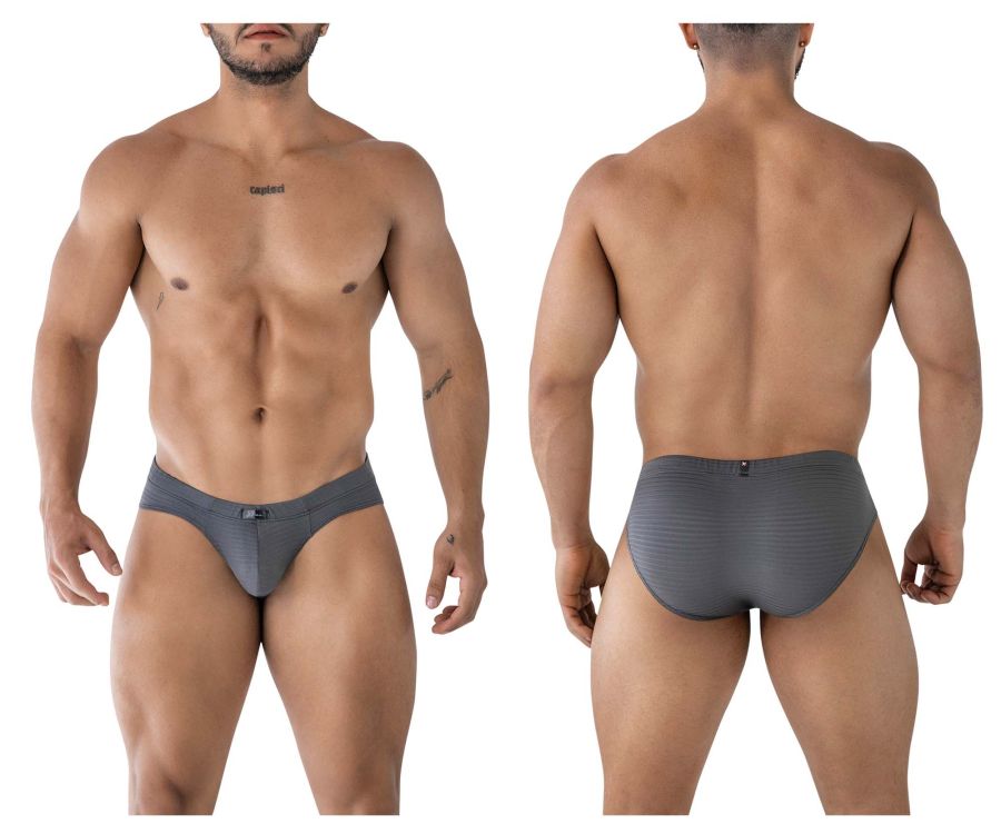 Xtremen Men's Underwear 91210B Microfiber Briefs Color Gray