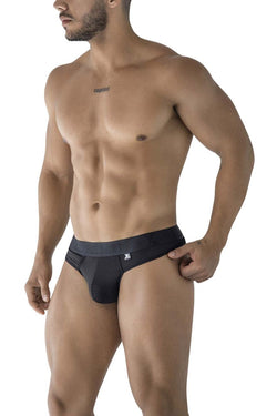 Xtremen Men's Underwear 91211B Microfiber Thongs Color Black thumbnail 4
