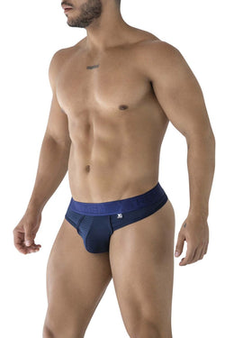 Xtremen Men's Underwear 91211B Microfiber Thongs Color Navy thumbnail 4