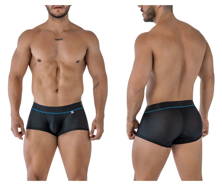 Xtremen Men's Underwear 91212B Microfiber Trunks Color Black
