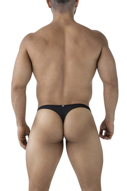 Xtremen Men's Underwear 91214B Microfiber Thongs Color Black thumbnail 3