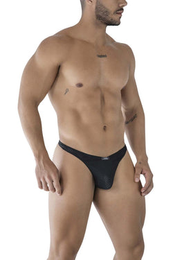 Xtremen Men's Underwear 91214B Microfiber Thongs Color Black thumbnail 4