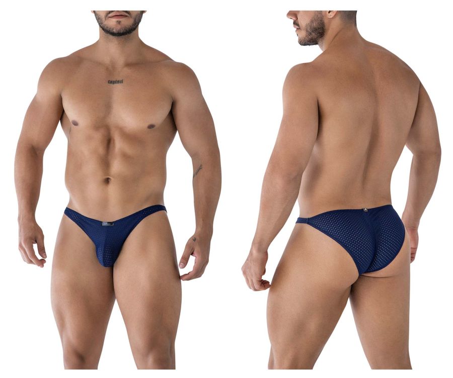 Xtremen Men's Underwear 91215B Microfiber Bikini Color Dark Blue