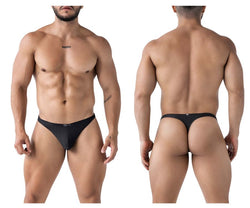 Xtremen Men's Underwear 91223 Microfiber Thongs Color Black thumbnail 1