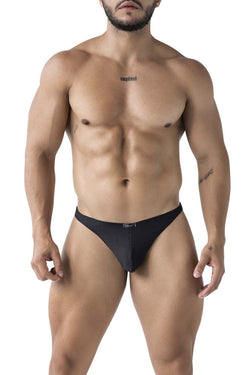 Xtremen Men's Underwear 91223 Microfiber Thongs Color Black thumbnail 2