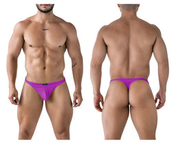 Xtremen Men's Underwear 91226 Microfiber Thongs Color Purple thumbnail 1