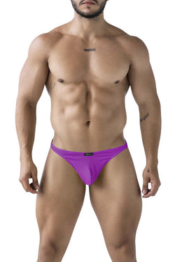 Xtremen Men's Underwear 91226 Microfiber Thongs Color Purple thumbnail 2