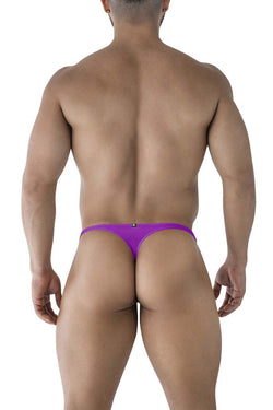 Xtremen Men's Underwear 91226 Microfiber Thongs Color Purple thumbnail 3