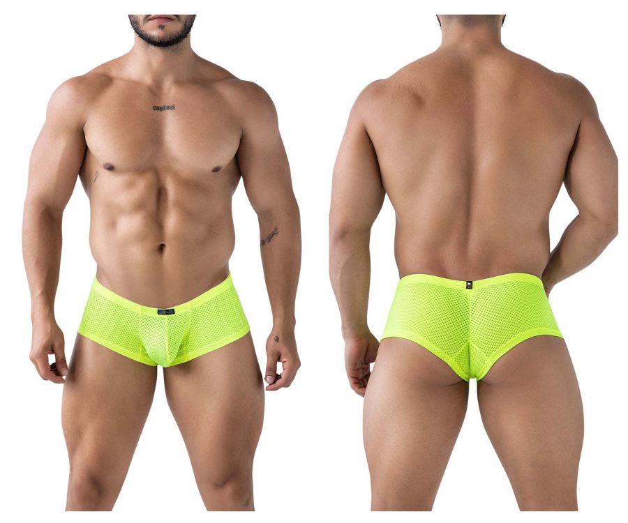 Xtremen Men's Underwear 91228 Microfiber Trunks Color Neon Green