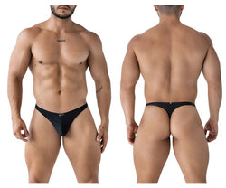 Xtremen Men's Underwear 91232 Microfiber Thongs Color Black thumbnail 1